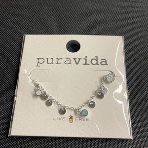 Pura Vida disc necklace